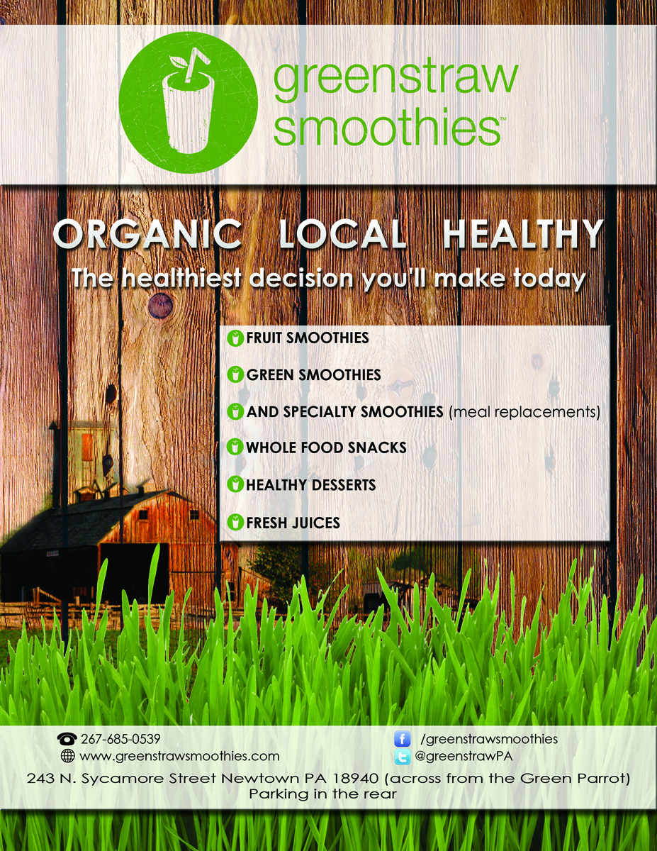Flyer Design by Octav for Greenstraw Smoothies | Design #1430875