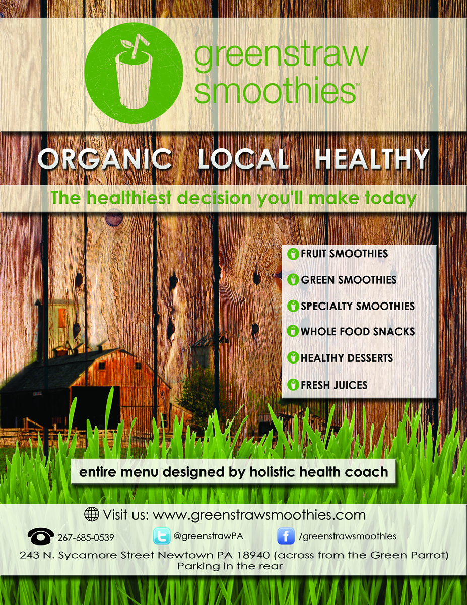 Flyer Design by Octav for Greenstraw Smoothies | Design #1442459
