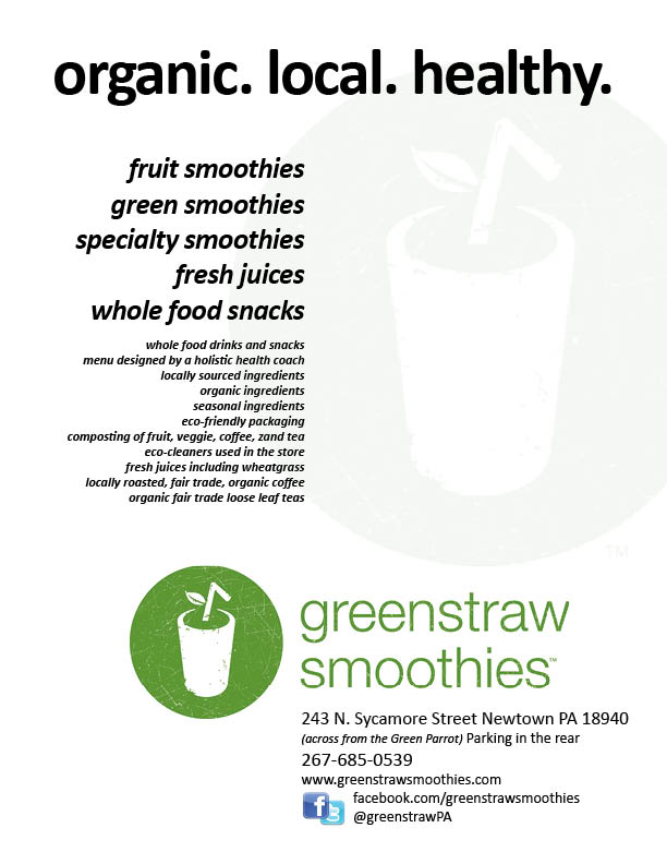 Flyer Design by Laser Creations for Greenstraw Smoothies | Design #1424399
