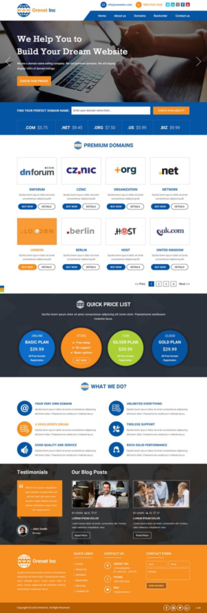 Diseño Web por pb para ore net marketing | Diseño: #11738994