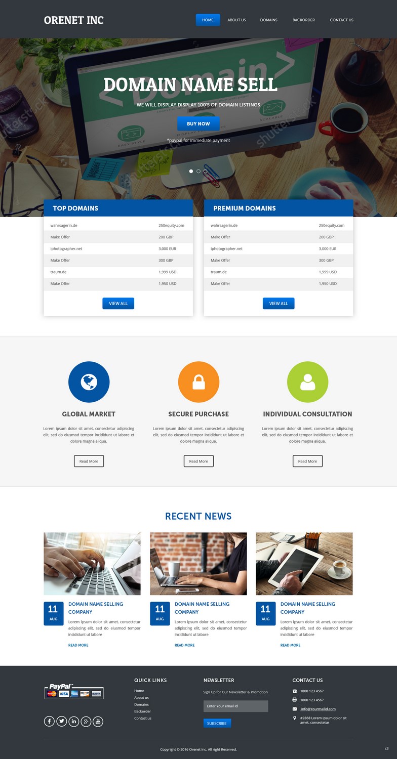 Web Design by pb for ore net marketing | Design #11741057