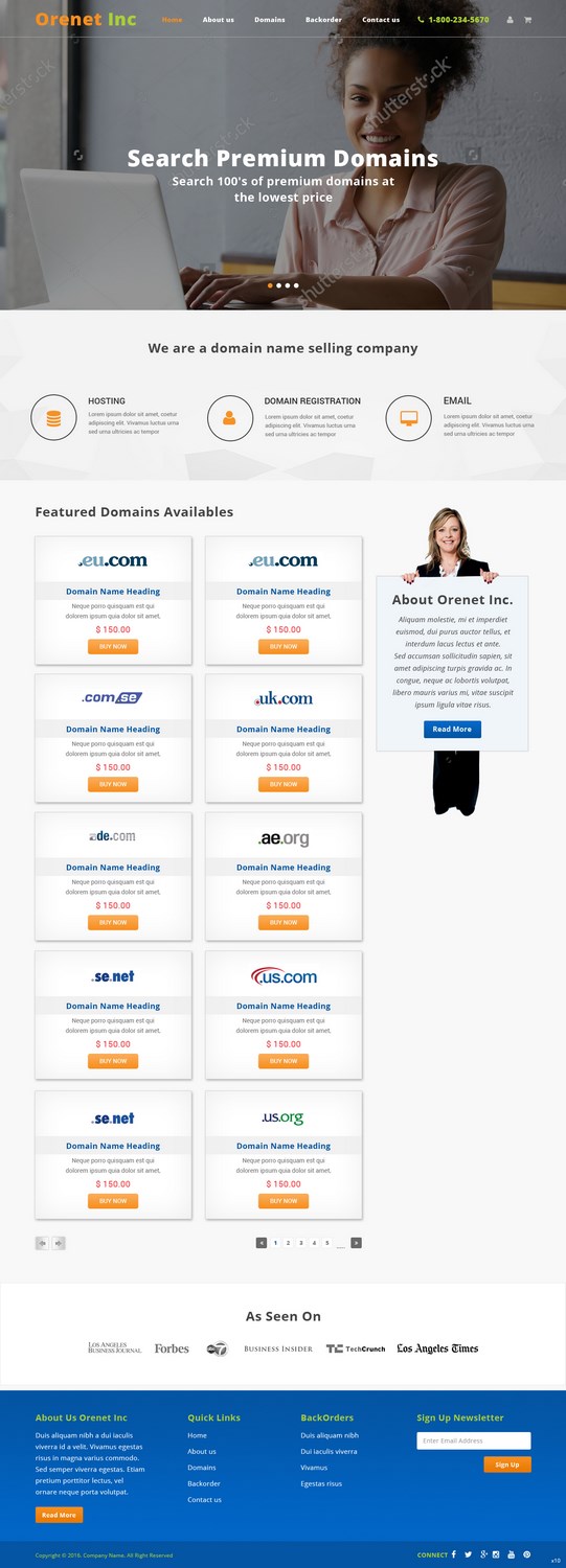 Diseño Web por pb para ore net marketing | Diseño #11907969