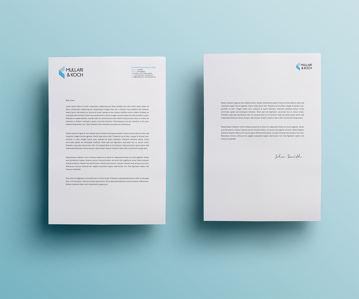 elegant modern business letterhead design for a company by owtee elegant letterhead