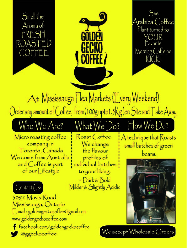 Flyer Design by Kaurne09 for Golden Gecko Coffee | Design #5124341
