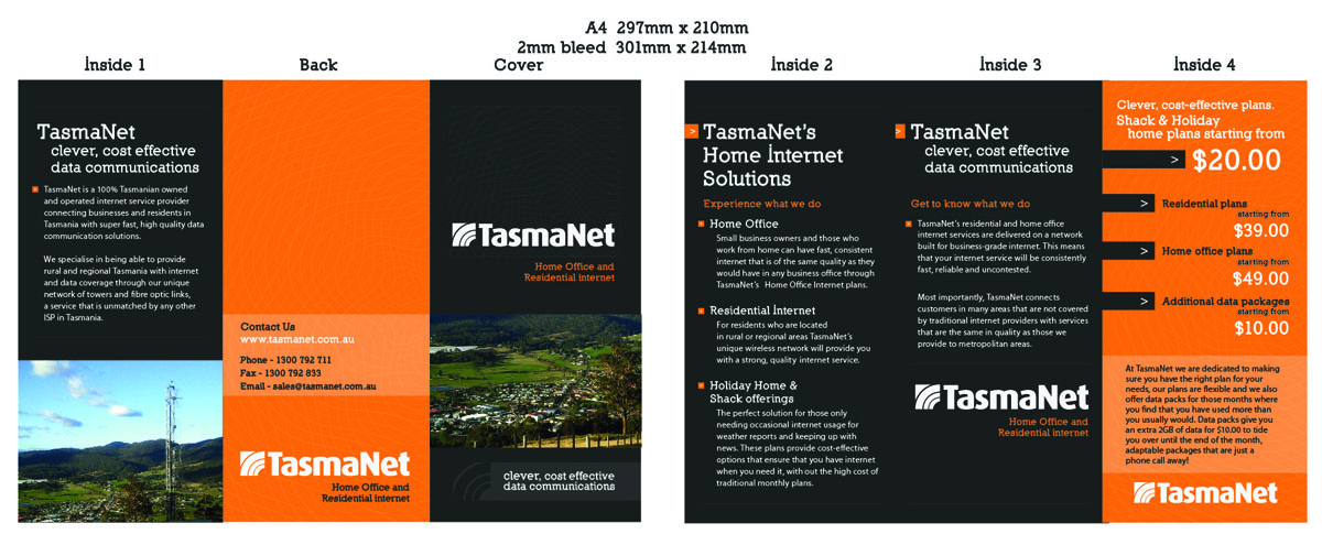 Brochure Design by JJamesDesign for TasmaNet | Design #260831