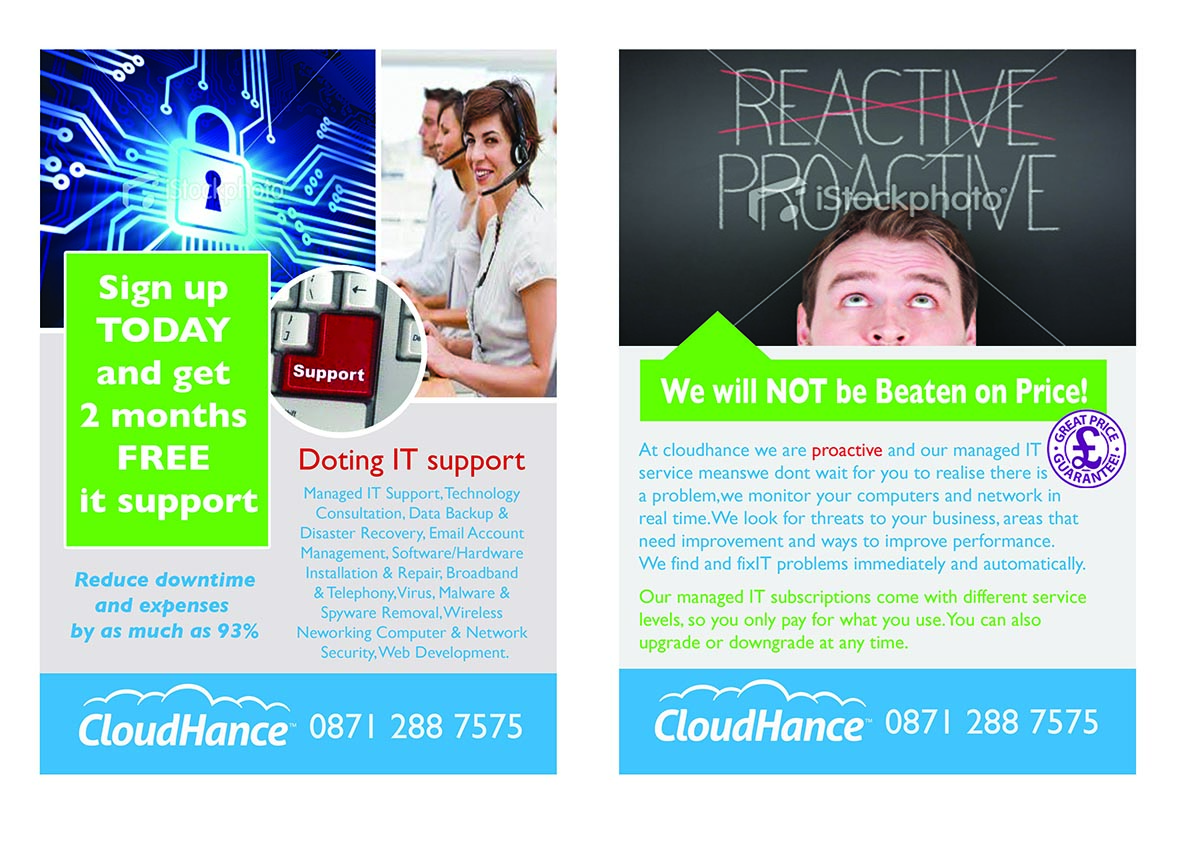 Design de Flyer par Lou Sharp pour Cloudhance | Design #1497206