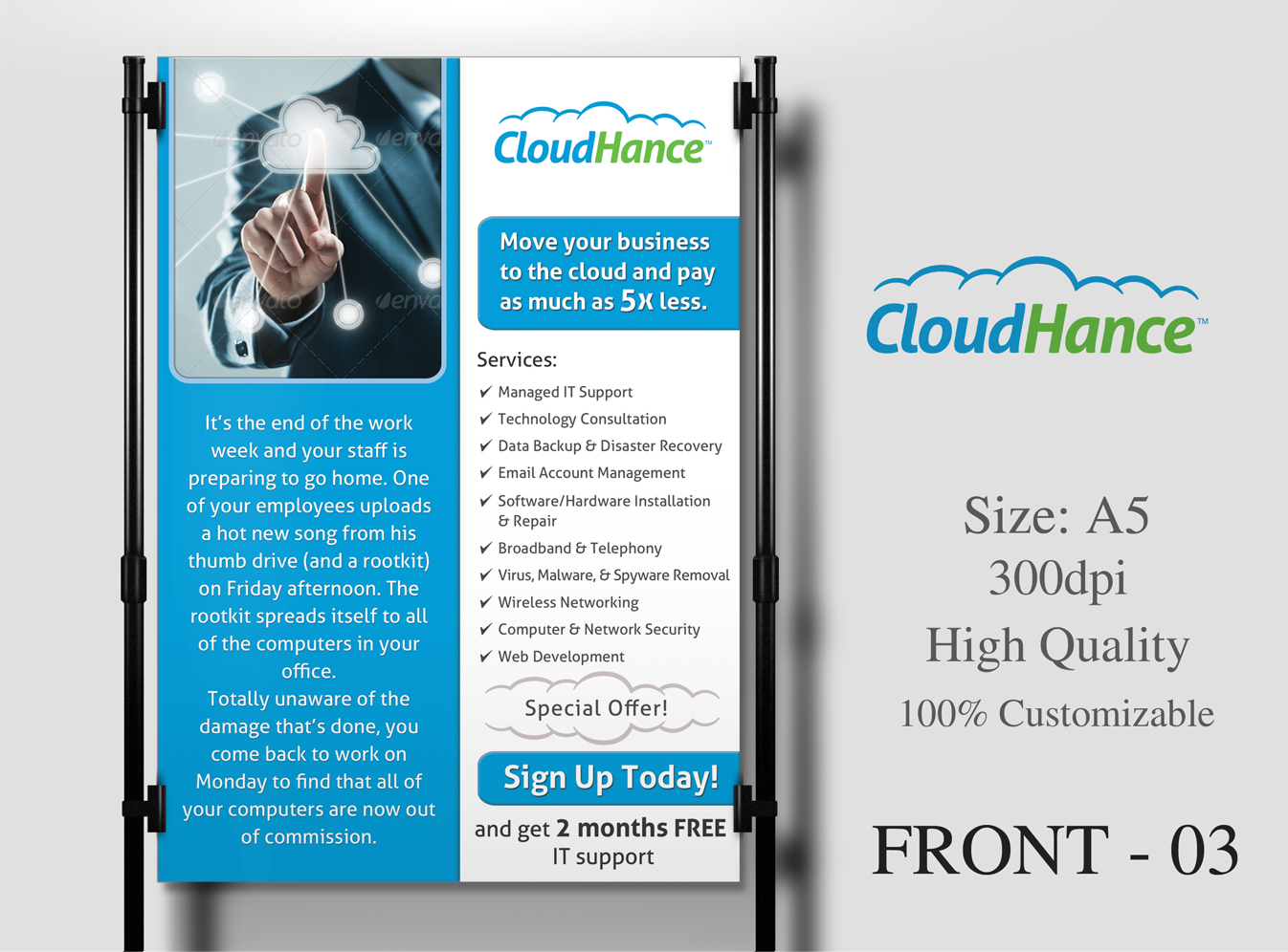 Design de Flyer par Creative Chamber pour Cloudhance | Design #1498869