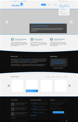 Wordpress Design by SonaDesigns for Intertech Web Solutions | Design: #1484217