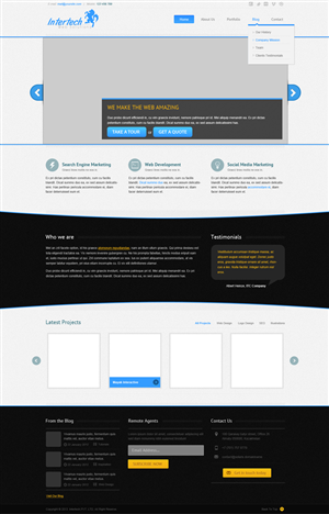 Wordpress Design by SonaDesigns for Intertech Web Solutions | Design: #1533786