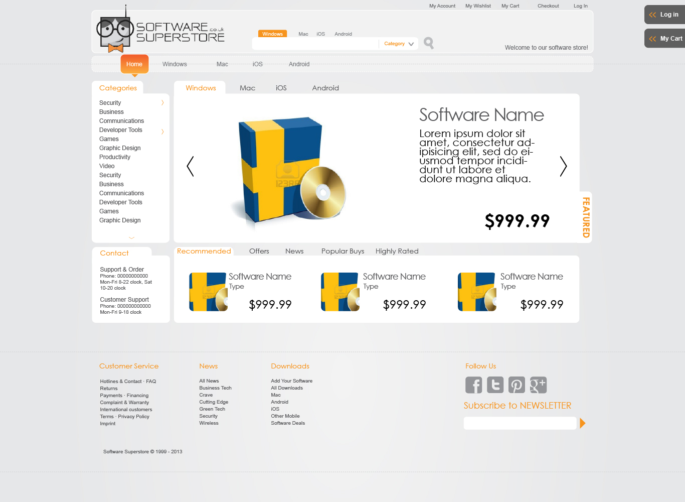 Web Design by Visible Spectrum for pcfritz.de Onlinestore GmbH | Design #1461264