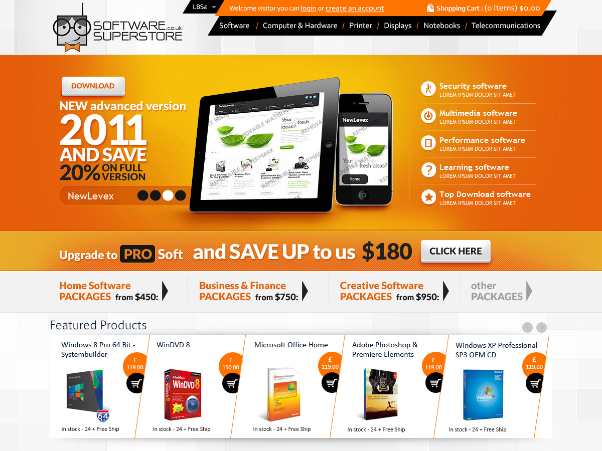 Web Design by TD for pcfritz.de Onlinestore GmbH | Design #1467714