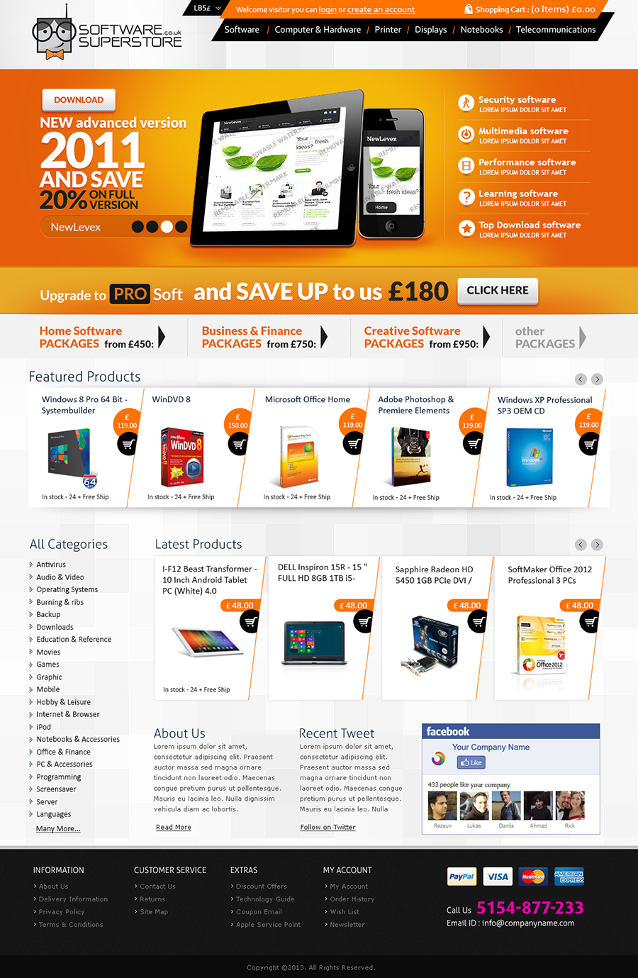 Web Design by TD for pcfritz.de Onlinestore GmbH | Design #1506909