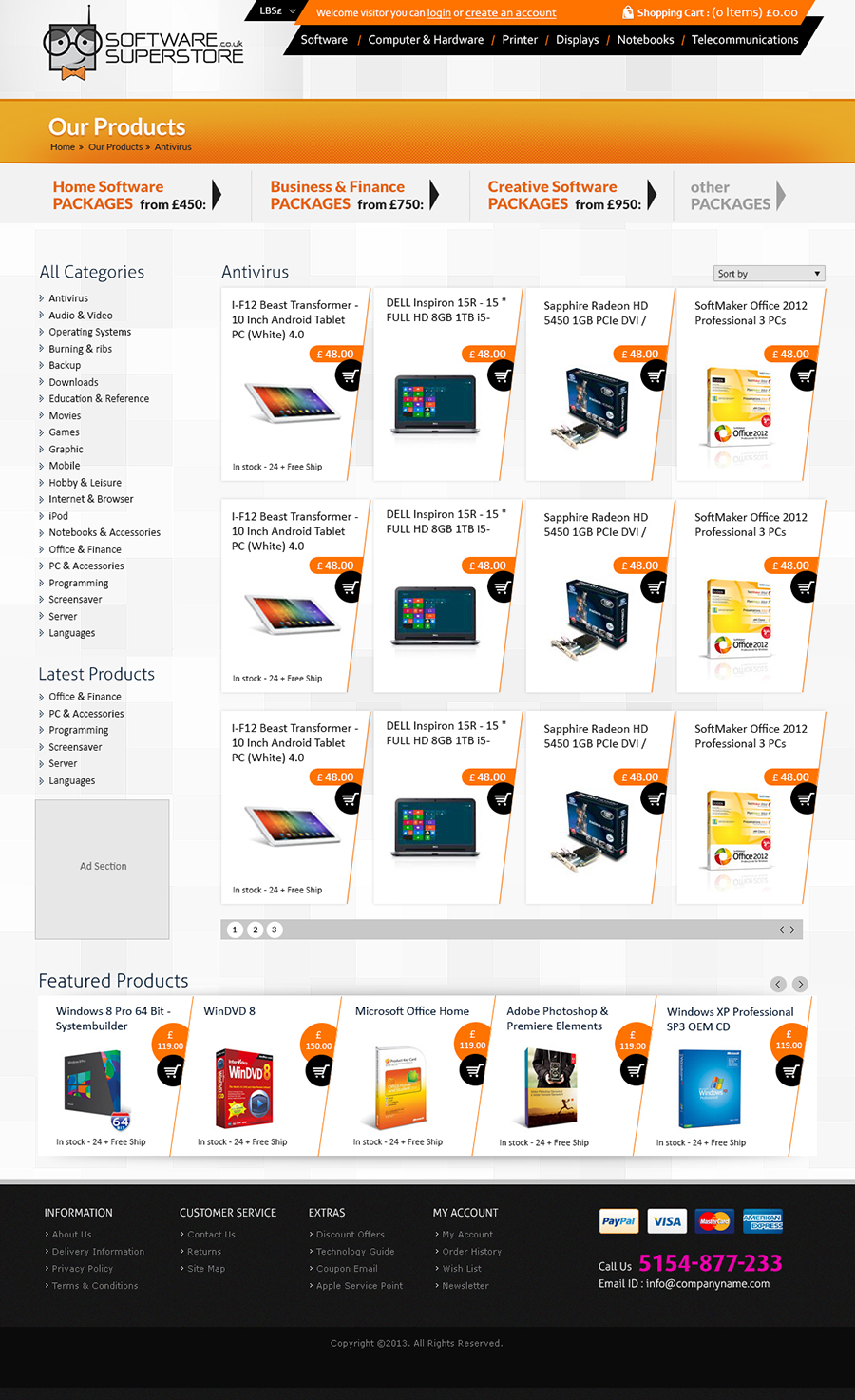 Web Design by TD for pcfritz.de Onlinestore GmbH | Design #1513736