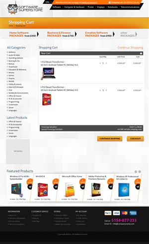 Web Design by TD for pcfritz.de Onlinestore GmbH | Design: #1513946