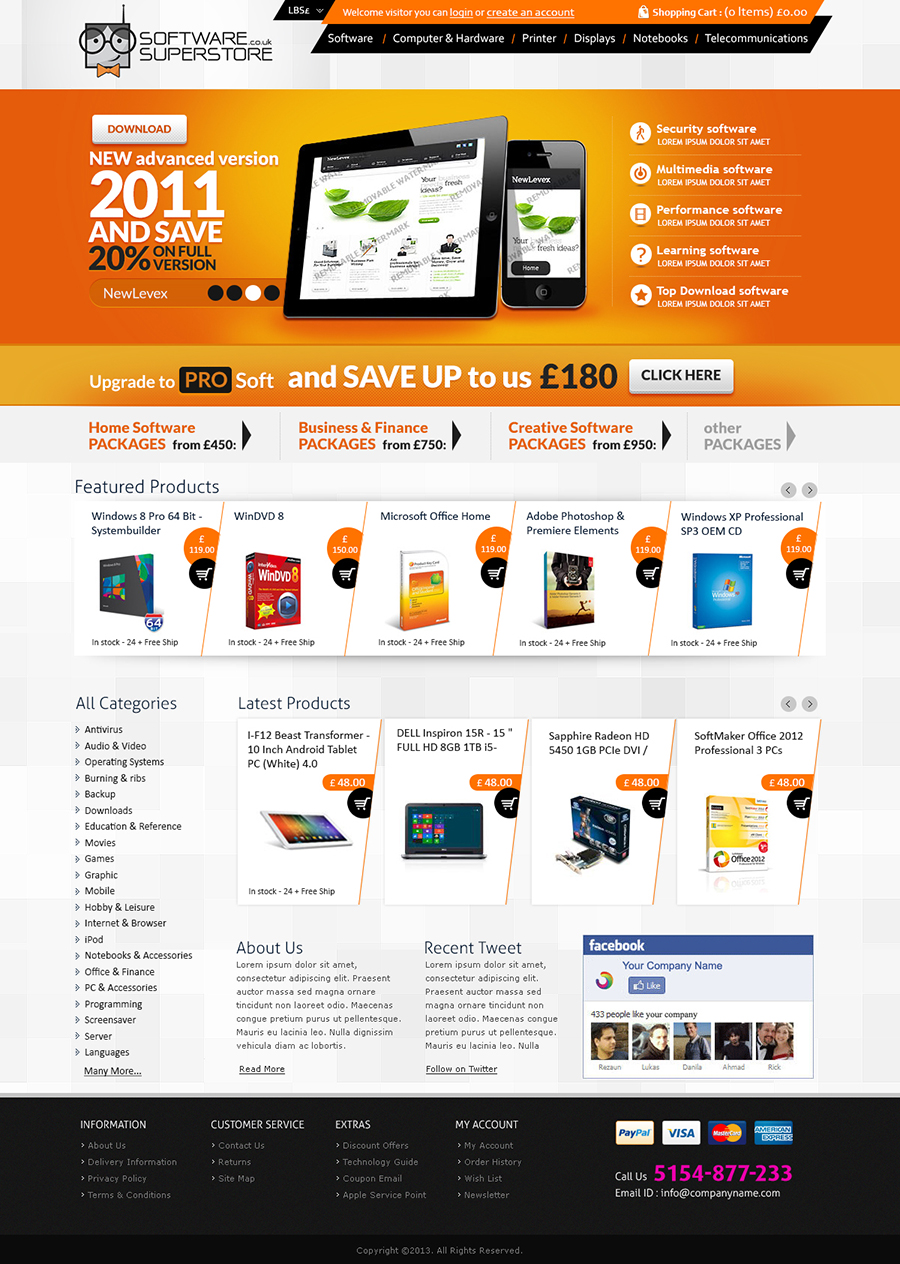 Web Design by TD for pcfritz.de Onlinestore GmbH | Design #1524032