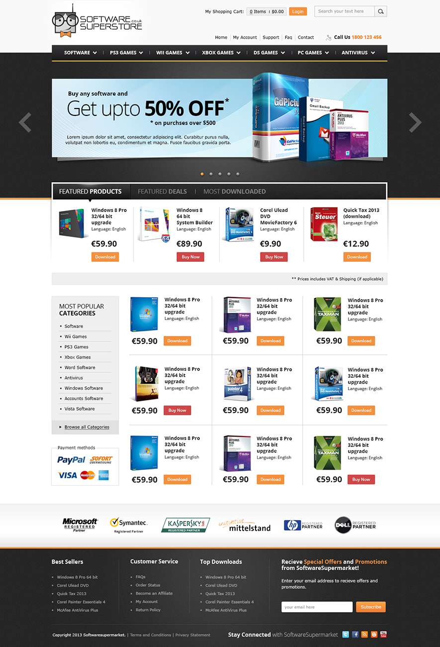 Web Design by James for pcfritz.de Onlinestore GmbH | Design #1438644