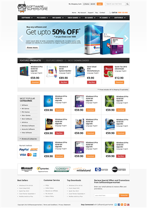 Web Design by James for pcfritz.de Onlinestore GmbH | Design #1438649