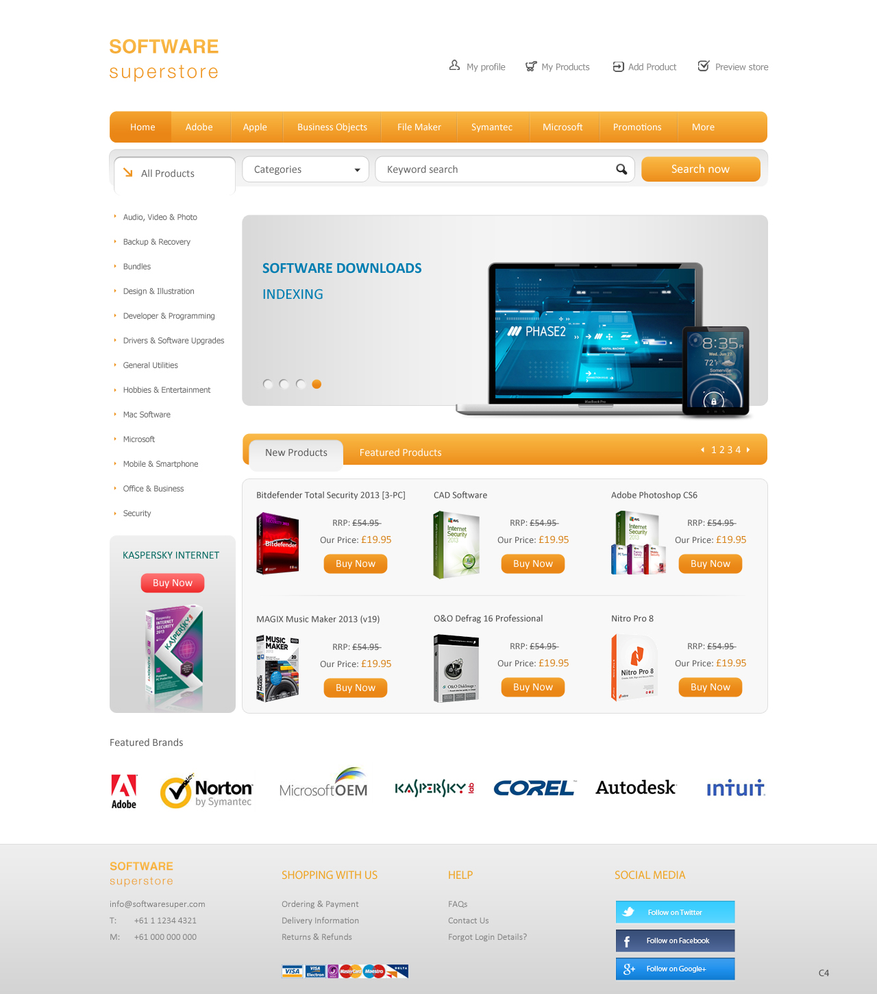Web Design by pb for pcfritz.de Onlinestore GmbH | Design #1437831