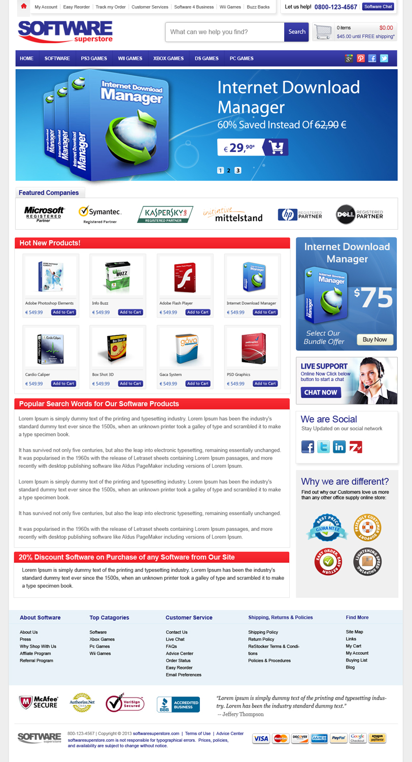 Web Design by OM for pcfritz.de Onlinestore GmbH | Design #1452863