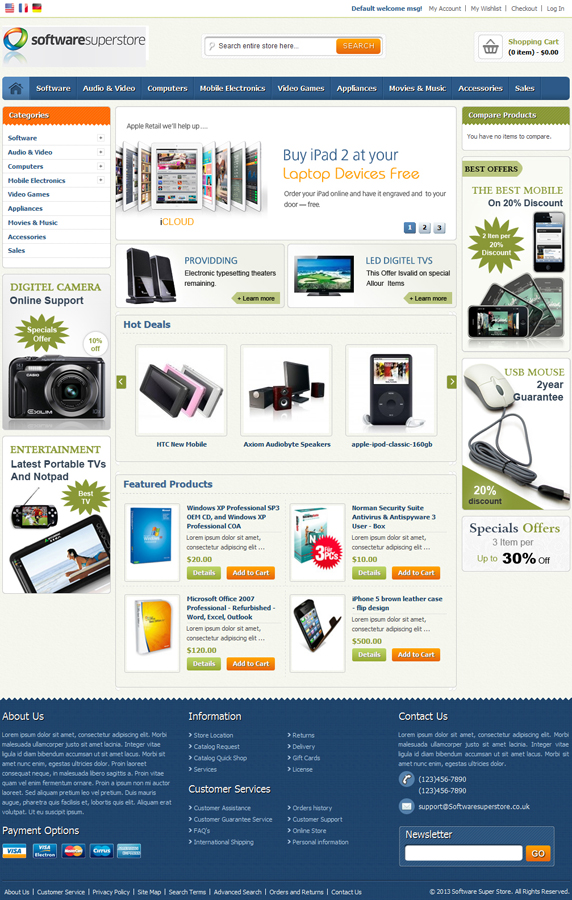Web Design by Sanjib Ghosh for pcfritz.de Onlinestore GmbH | Design #1436576
