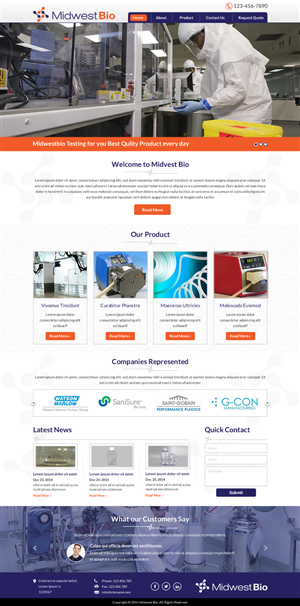 Manufacturer's Representative Group needs a clean new Website | Diseño Web por Sbss