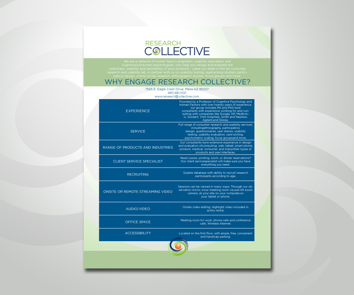 Flyer Design by Mainstream Graphix for Research Collective | Design #1429894