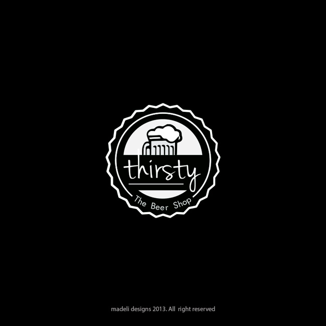 Logo Design by madeli for Thirsty Beer Shop | Design: #1464082