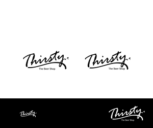 Logo Design by Sofia Pereira for Thirsty Beer Shop | Design: #1472192
