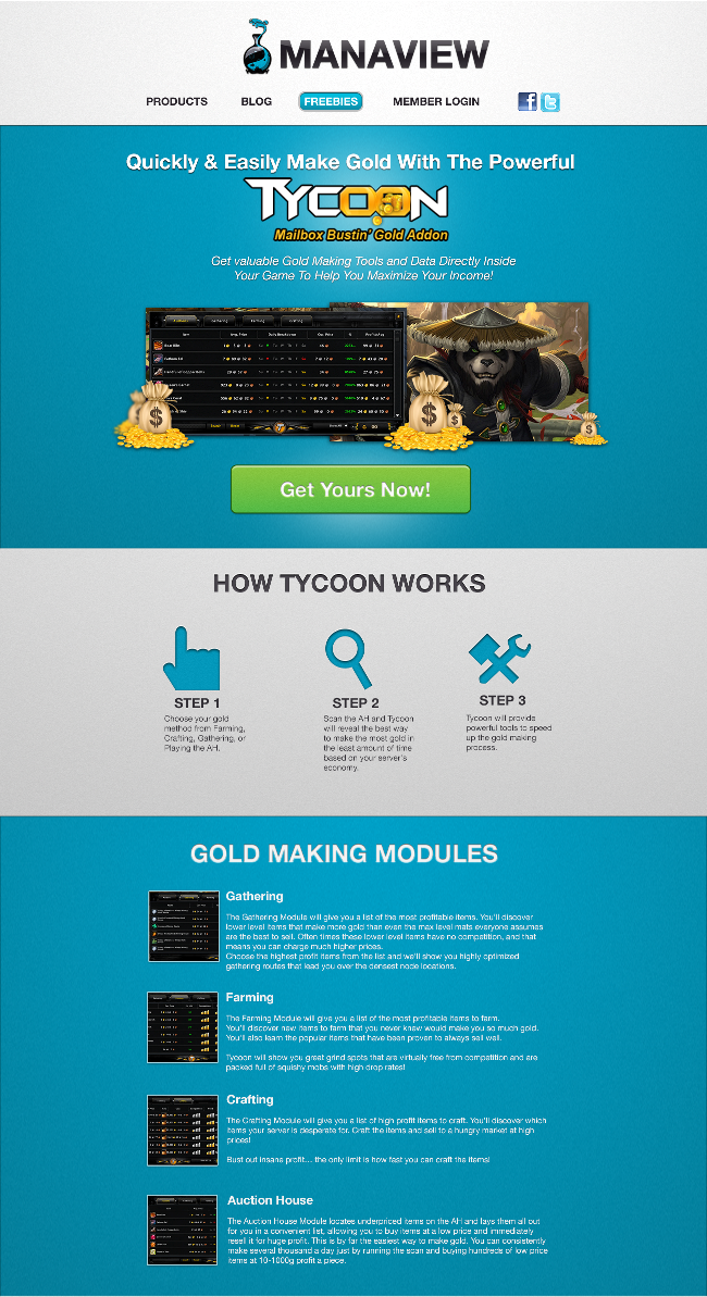 Landing Page Design by ZhioN360 for Manaview | Design #1462087