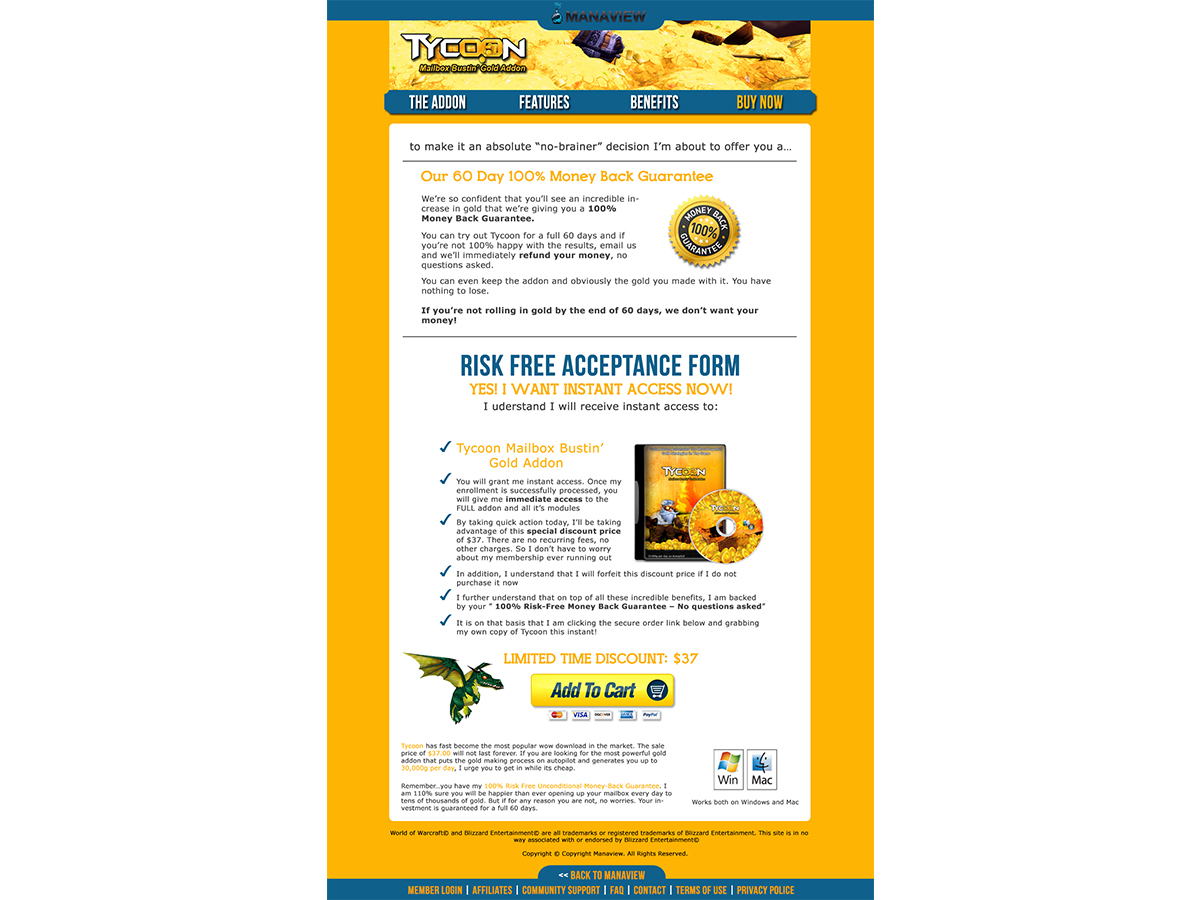 Diseño de Página de Aterrizaje por letaidesign para Manaview | Diseño #1459854