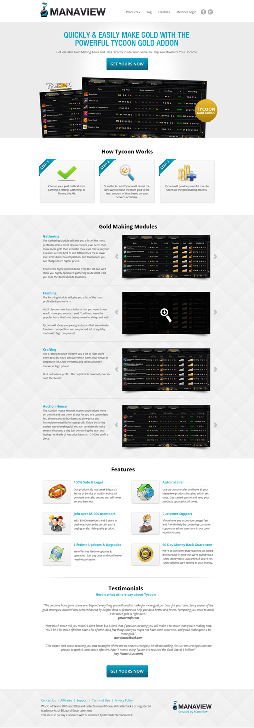 Landing Page Design by James for Manaview | Design #1463202