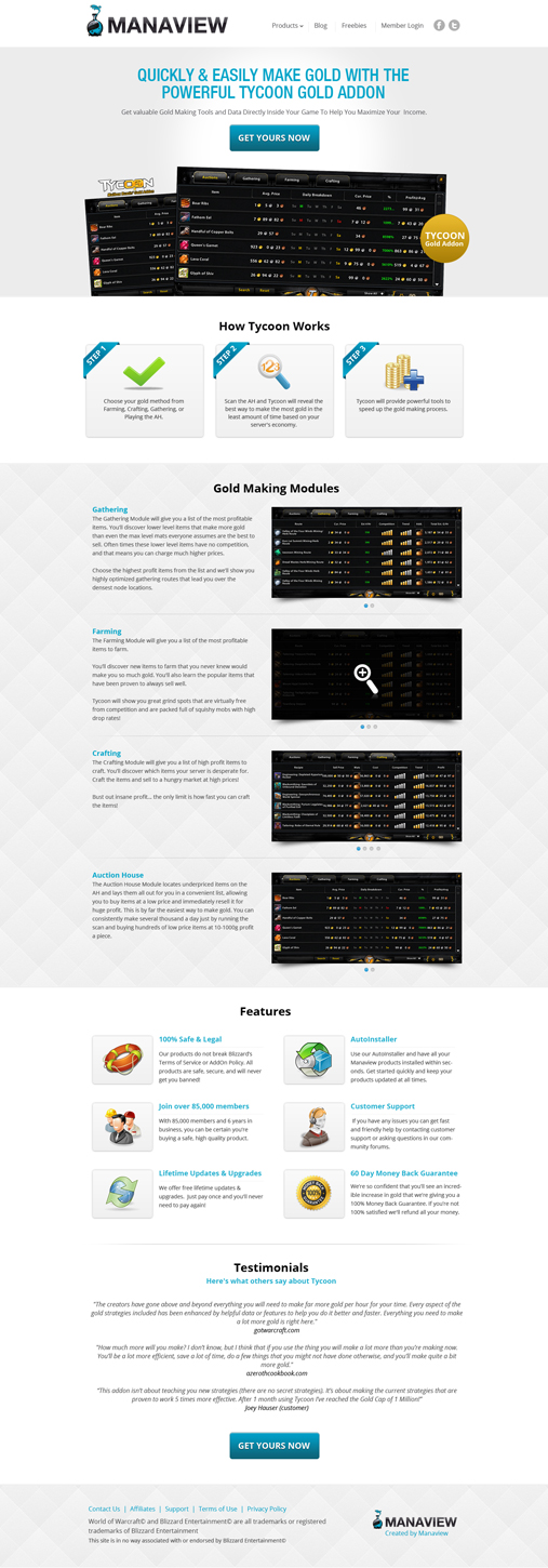 Landing Page-Design von James für Manaview | Design #1463215