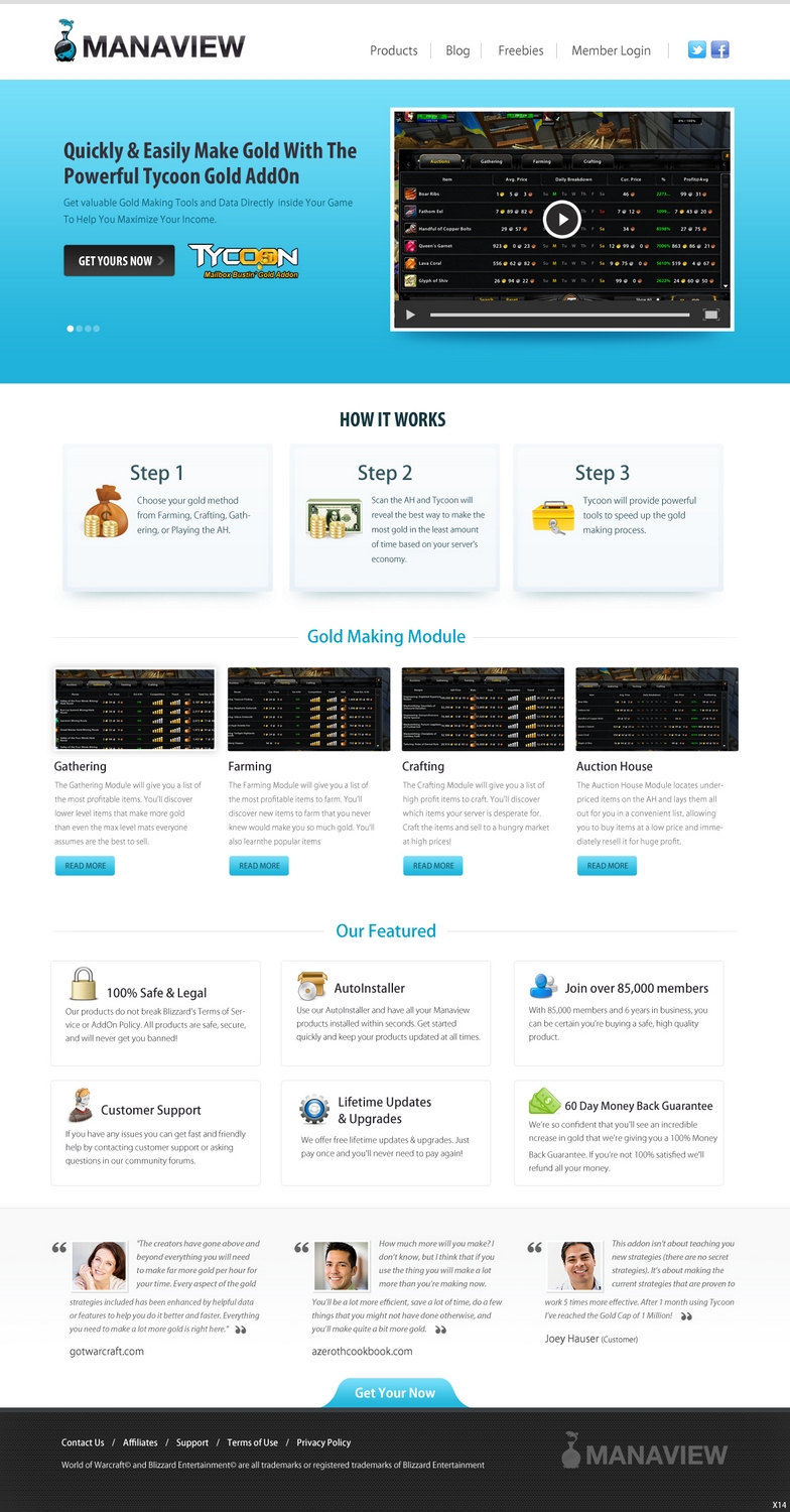 Landing Page Design by pb for Manaview | Design #1437746
