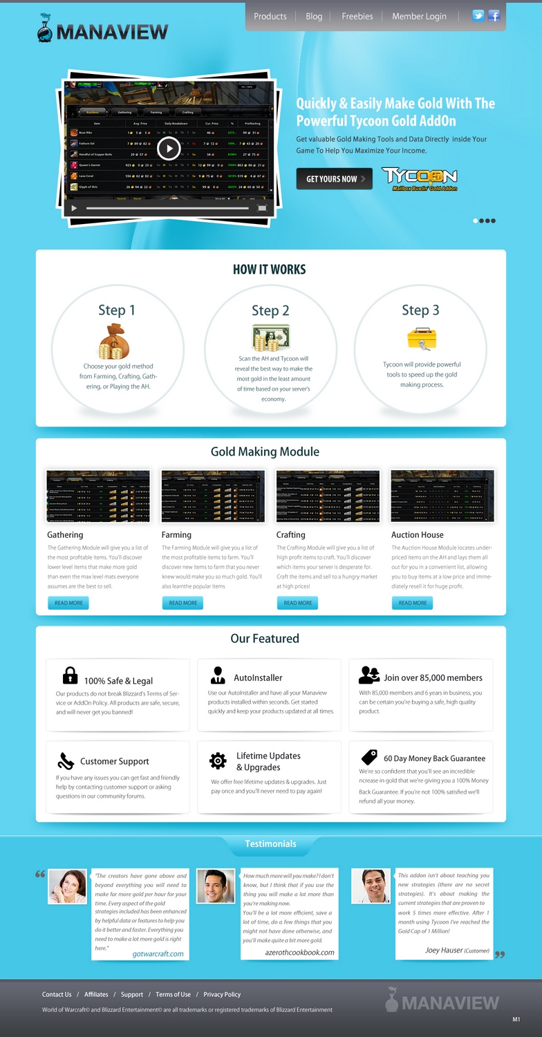 Landing Page-Design von pb für Manaview | Design #1438586