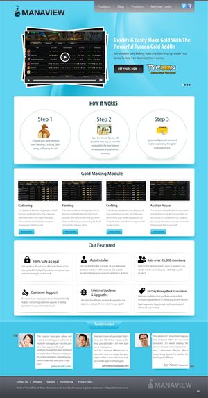 Landing Page Design by pb for Manaview | Design: #1438586