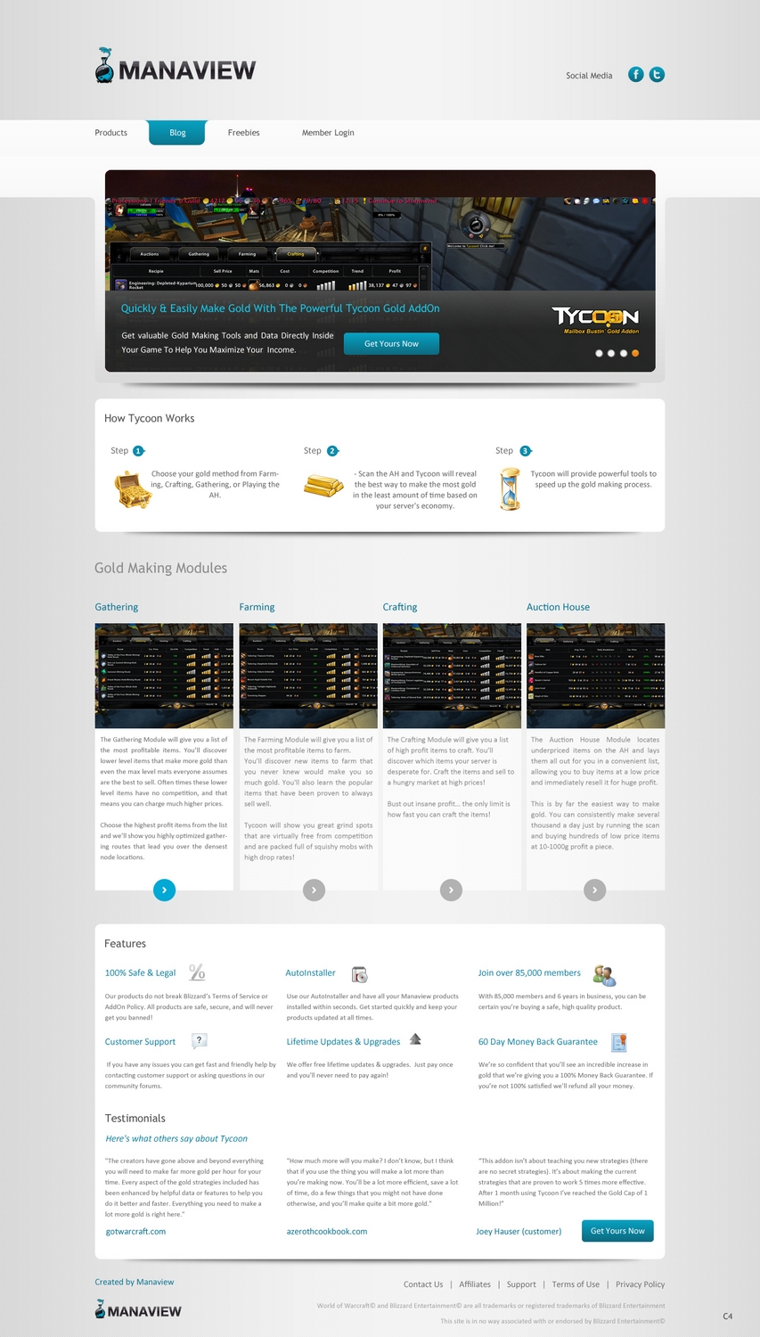 Diseño de Página de Aterrizaje por pb para Manaview | Diseño #1440499