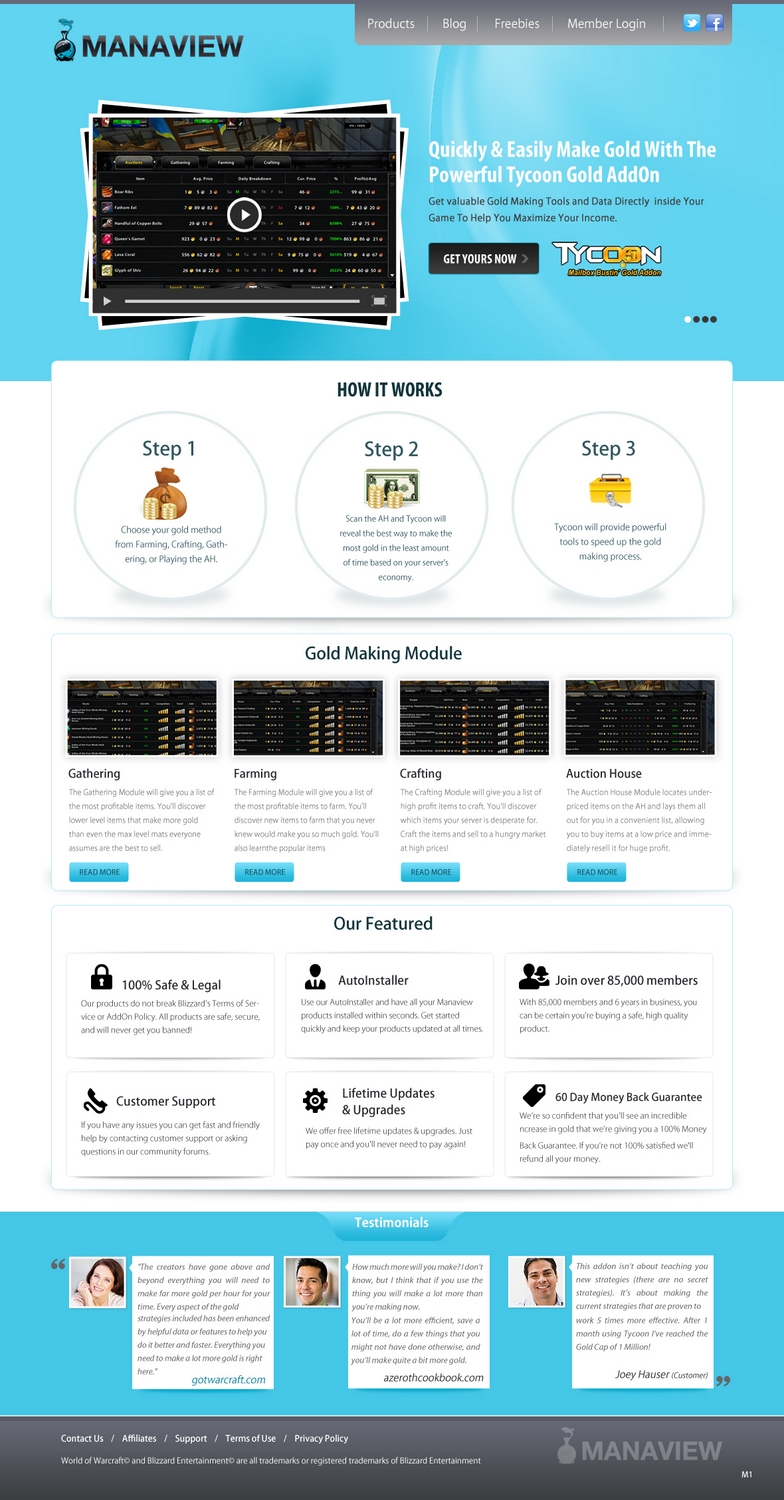 Landing Page-Design von pb für Manaview | Design #1440503