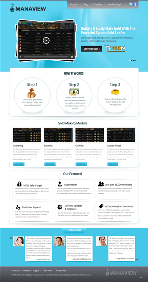 Landing Page Design by pb for Manaview | Design: #1440503