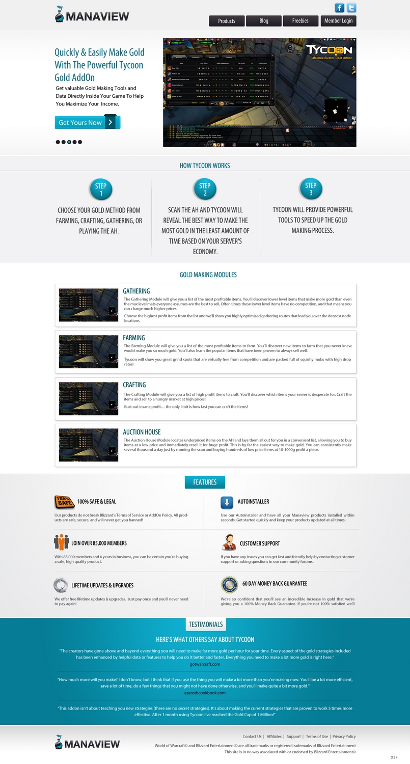 Landing Page-Design von pb für Manaview | Design #1440516