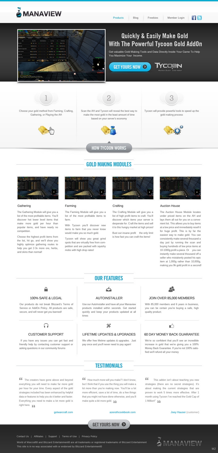 Design de Page d'Accueil par pb pour Manaview | Design #1440519