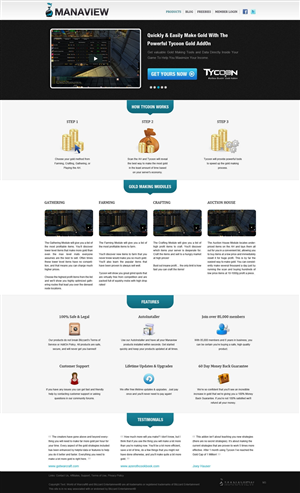 Landing Page-Design von pb für Manaview | Design: #1448340