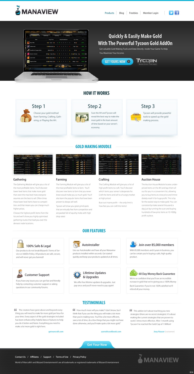 Landing Page Design by pb for Manaview | Design #1448344