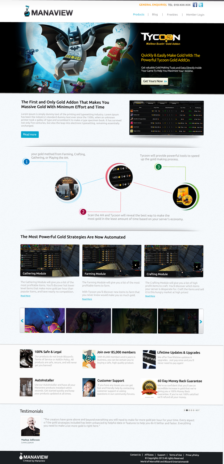 Landing Page Design by OM for Manaview | Design #1464501