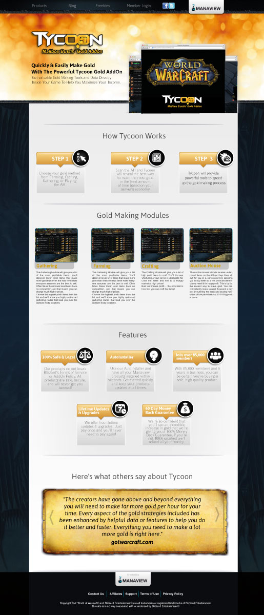 Diseño de Página de Aterrizaje por JCR para Manaview | Diseño #1449448