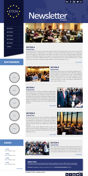 Newsletter-Design von FMatos für dieses Projekt | Design: #1502805