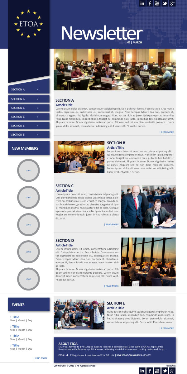 Newsletter Design by FMatos for this project | Design #1503139