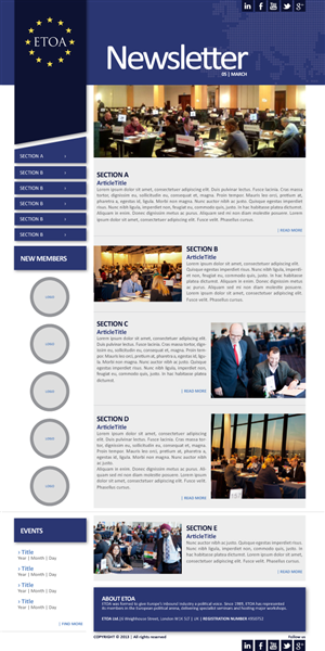 Newsletter-Design von FMatos für dieses Projekt | Design: #1503139