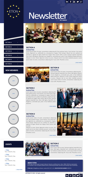Newsletter-Design von FMatos für dieses Projekt | Design: #1514638