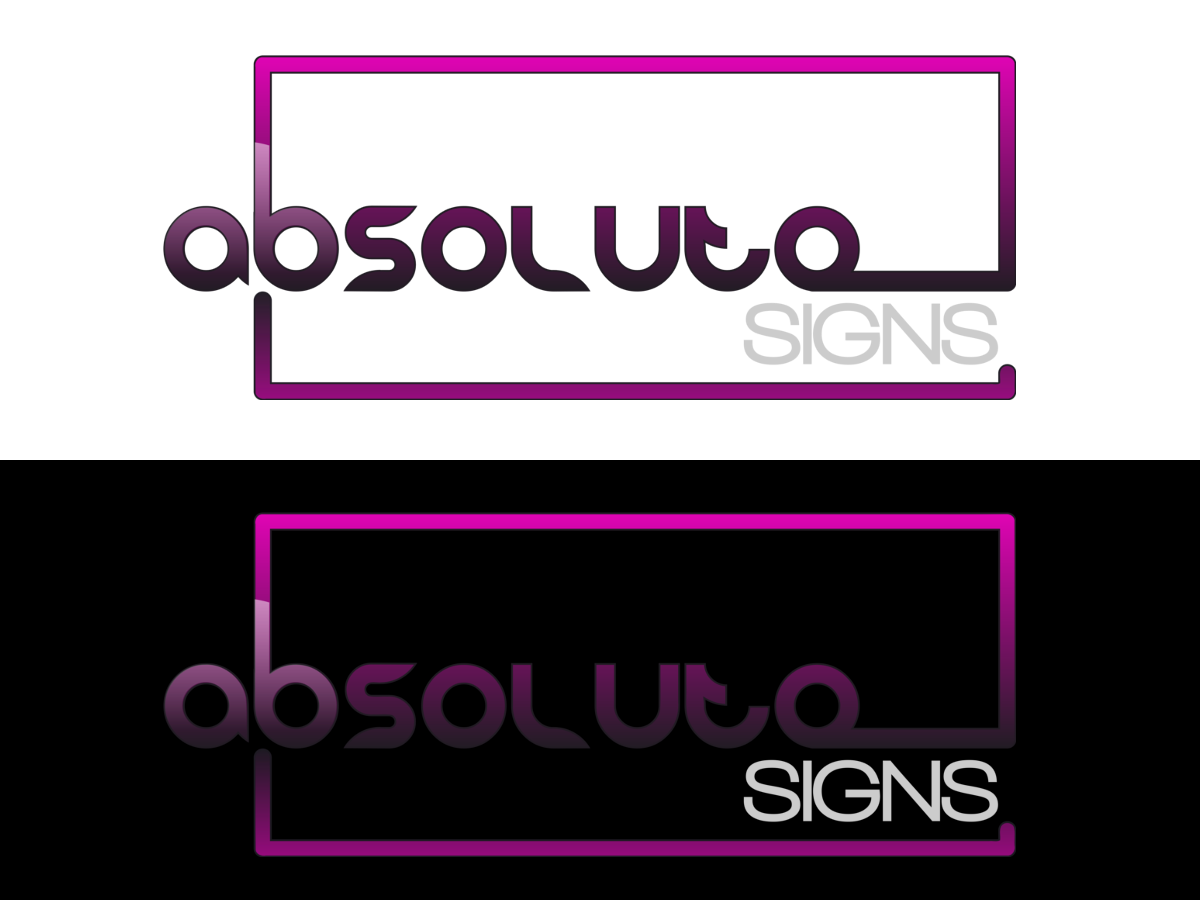 Logo Design by CutCorner Creatives for Absolute Signs | Design #254971