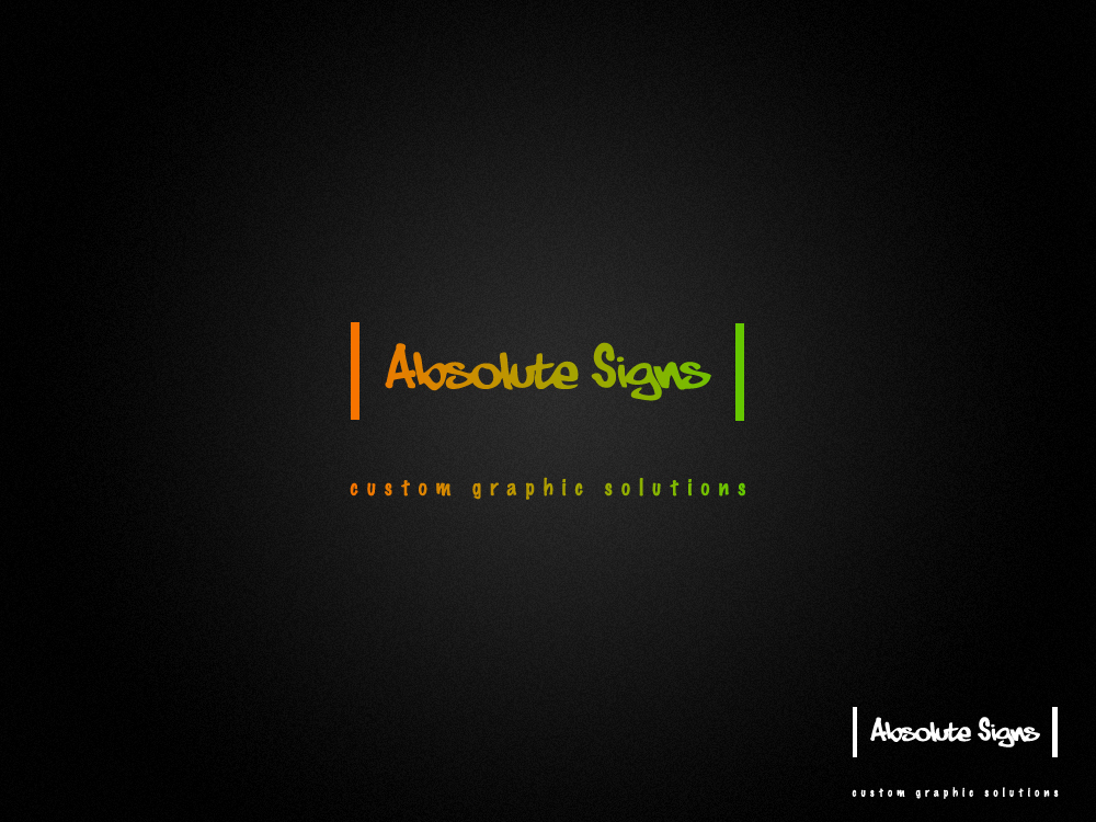 Logo Design by ek:reverse for Absolute Signs | Design #260884